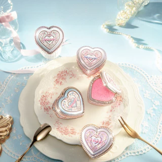 FLOWER KNOWS Blush Rabbit Garden Series Quick-Dry Blush นูน Matte Satin Smooth Face