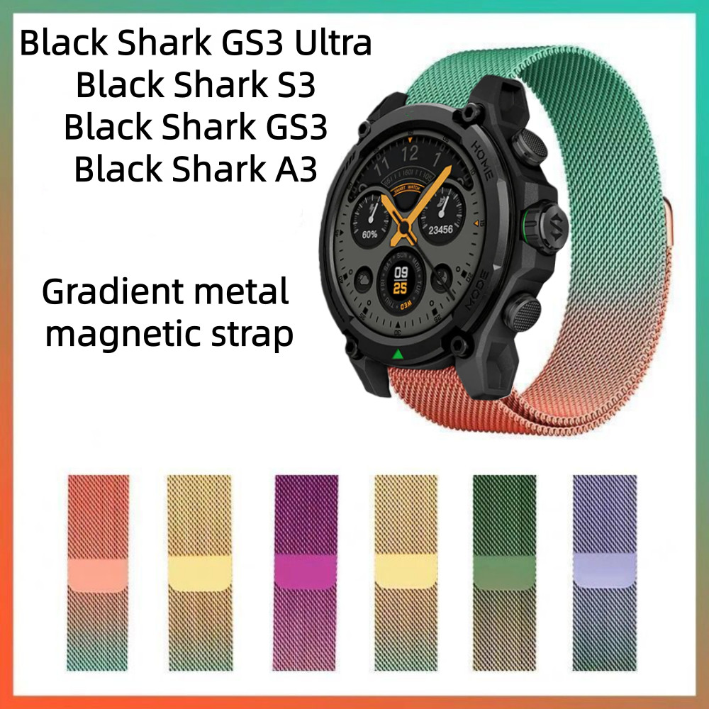 สายแม่เหล็กไล่ระดับโลหะสําหรับสายนาฬิกา Black Shark GS3/GS3 Ultra สายนาฬิกา Black Shark S3 สายนาฬิกา