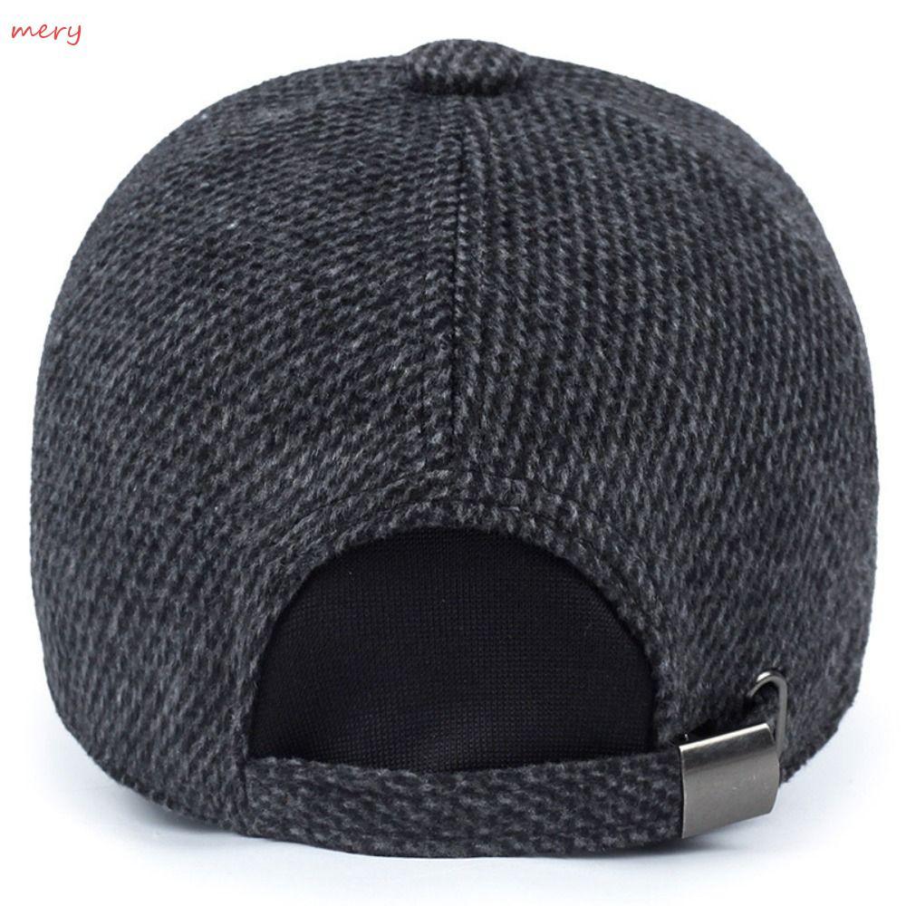 MERY Earmuffs Hat ปรับ Casual Men Hats