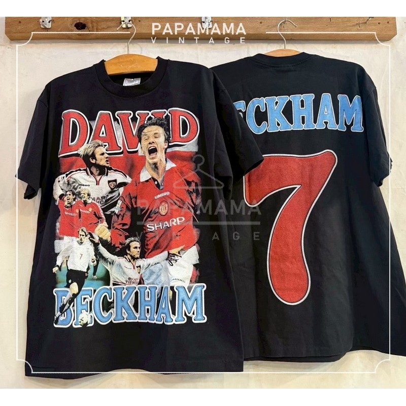 [ DAVID BECKHAM ] the Legend Of Man U. tag Original Bootleg แท้ เสื้อวินเทจ เสื้อบอล ตำนานเด็กผี pap