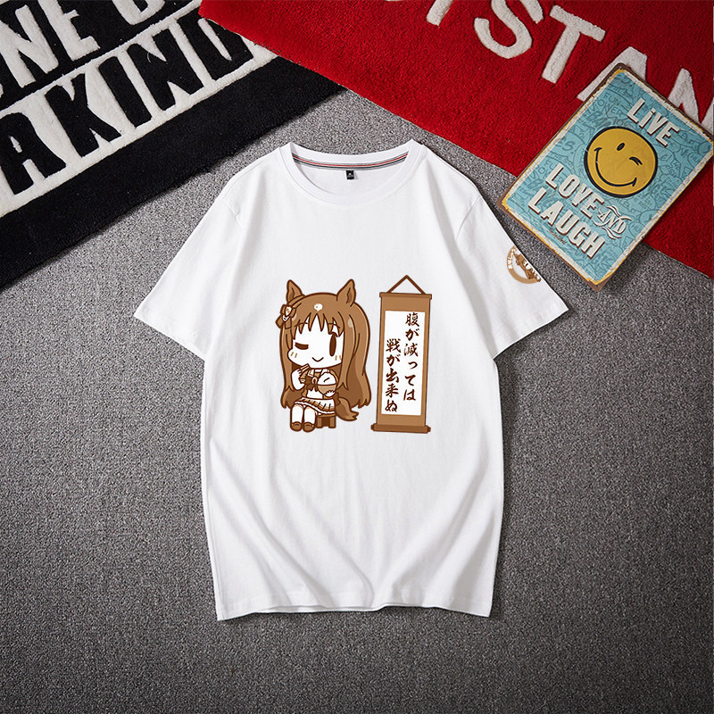 เสื้อยืดสวยๆ Derby Grass Wonder Anime Themed | พร้อมสต็อก ไม่จํากัดเพศ ผ้าฝ้าย 100% พิมพ์ฤดูร้อนอุปก