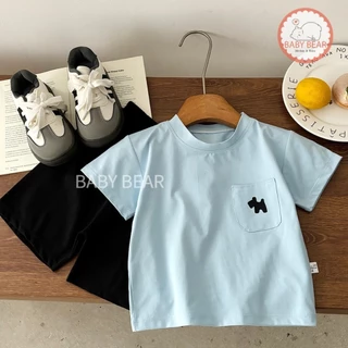 ชุดเซ็ตเด็ก ชุดเซ็ต 2 ชิ้นเด็กผู้ชาย เสื้อยืดกางเกงขาสั้น Size80-120cm