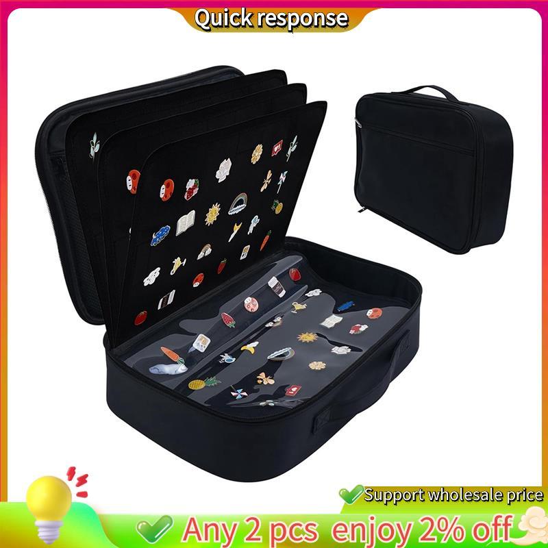 ในสต็อก-Enamel Pin Display Bag Pin Transaction Book Pin Bag