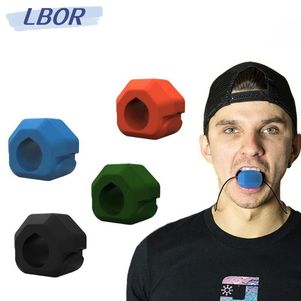 LBOR Jawline Exerciser, Gum Tablets Anti-stress Jaw Trainer, BPA Free Exerciser Shaper ซิลิโคนออกกํา