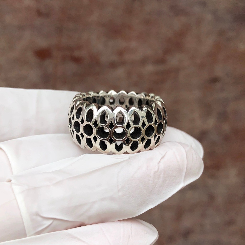 จัดส่งฟรี s925 . (Gingaje good art ดอกไม้