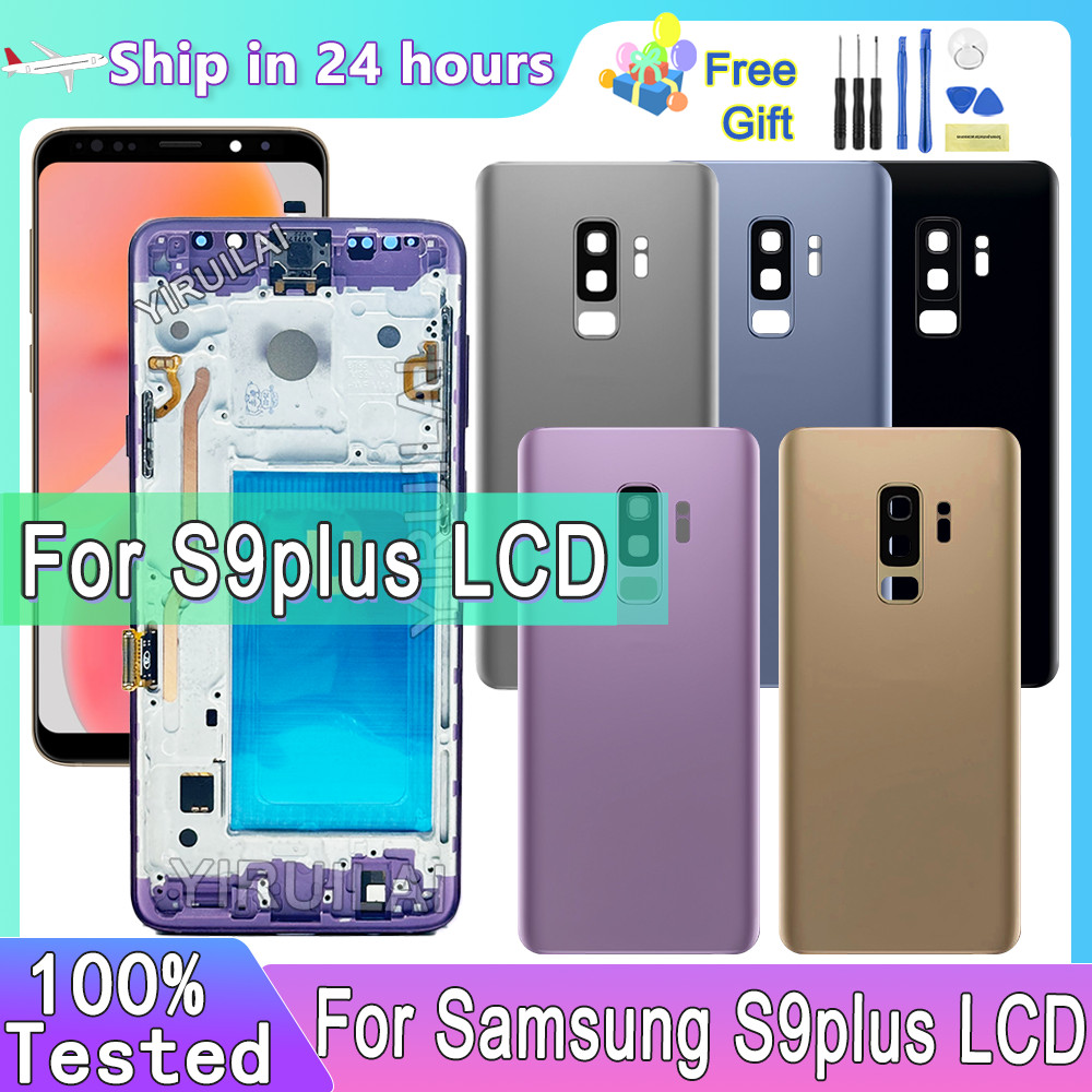 TFT ใหม่ S9 Plus LCD สําหรับ Samsung S9 Plus จอแสดงผล LCD Touch Screen Digitizer กรอบสําหรับ Samsung