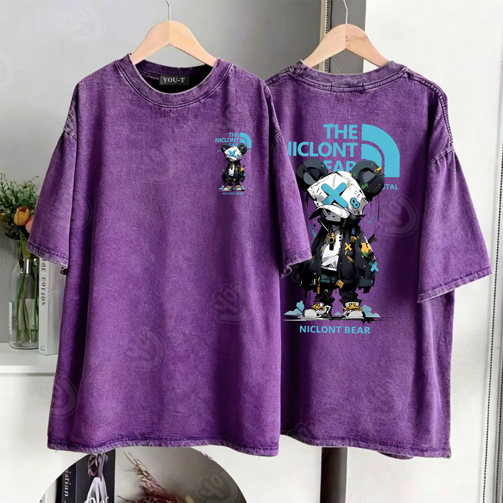 Basi เสื้อแฟชั่น เสื้อยืด oversize ผ้าฝ้าย100% แนวสตรีท ไม่ต้องรีดผ้า สวมใส่สบาย ผ้านิ่ม  ลาย  “THE NICLONT02” ราคา ถูกที่สุด ดีลบีเคเค แกลเลอรีภาพที่ 7