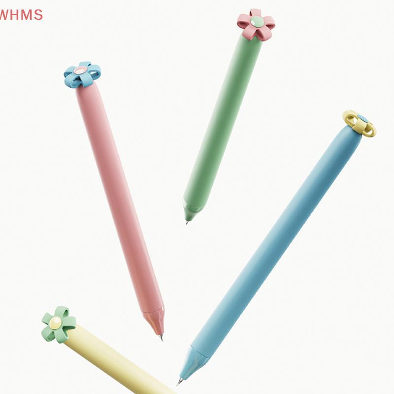 (WHMS) 1/4 ชิ้นสร้างสรรค์ดอกไม้ขนาดเล็กรูป Push-Button 0.5 มม.Bla Quiz ปากกา/ปากกาของขวัญ/เครื่องเขี