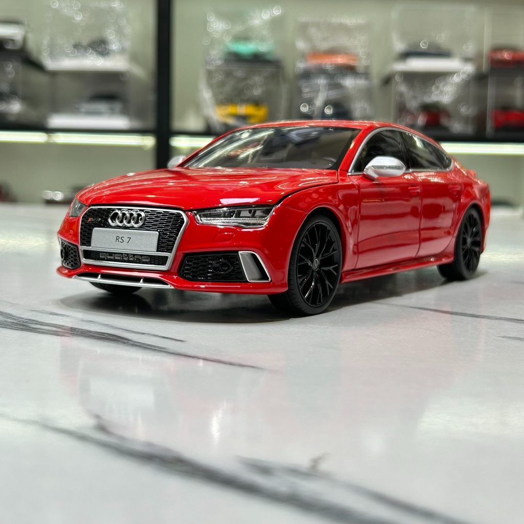 [สต๊อกพร้อม] Kengfai Kengfai 1: 18 2016 AUDI AUDI RS7 Sportback Alloy Full Driving Model ขายปลีก 108