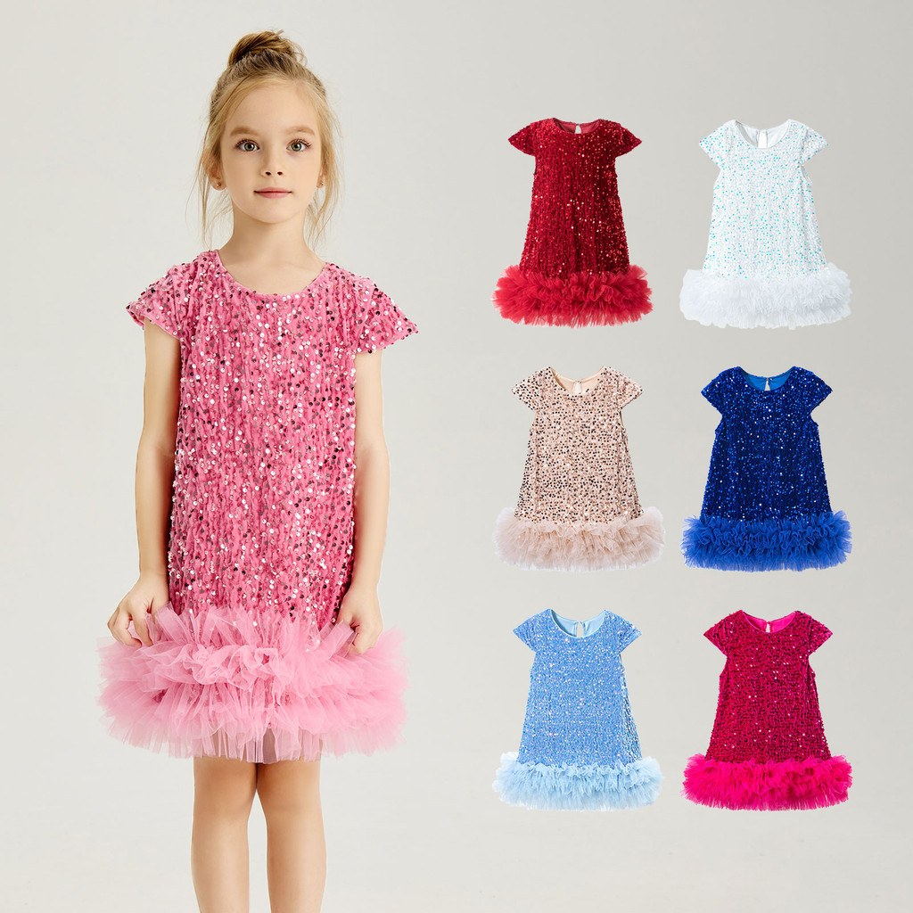 สาวเลื่อมเสื้อกั๊กชุด 2025 คริสต์มาสใหม่สั้น-s หญิง Succulent Liang ภาพ背心裙 2025 เงือก ninew แขนสั้น 