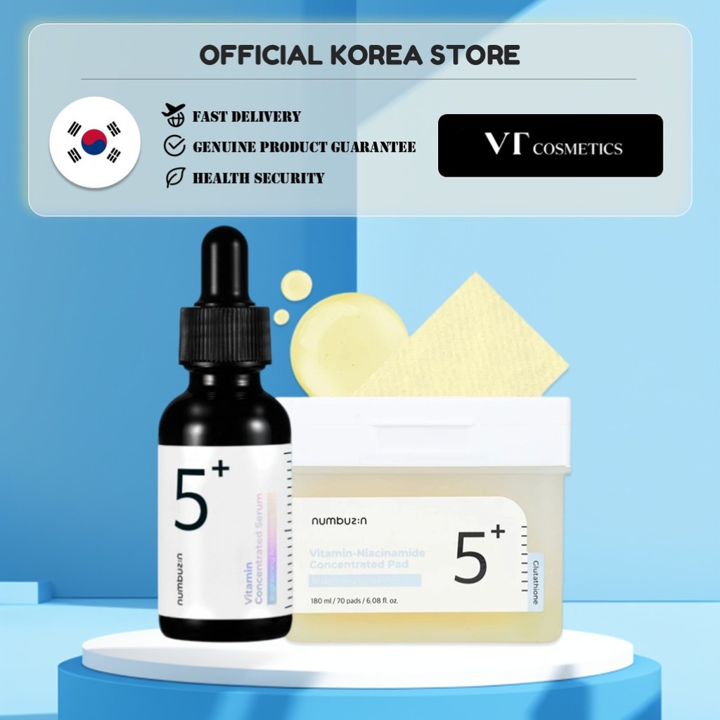 [Numbuzin] no5+ Vitamin Serum + no5+ Concentrated Pad / จากเกาหลี