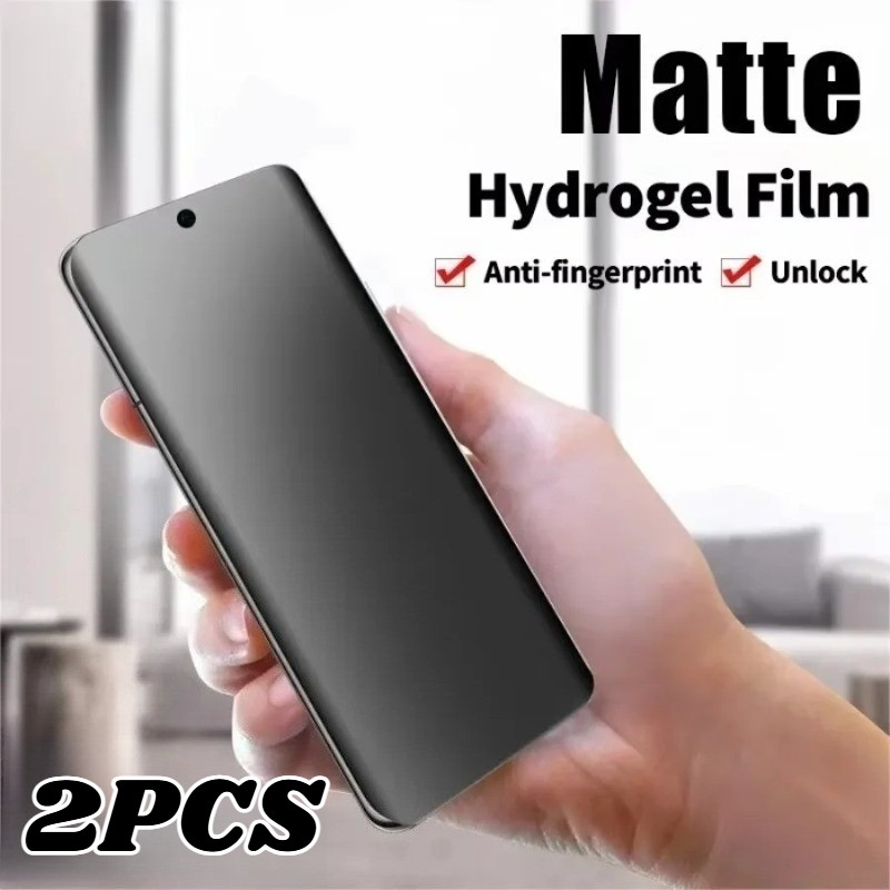 2 ชิ้น Anti Blue Light Soft Hydrogel ฟิล์มสําหรับ Sharp Aquos sense8 sense7 Plus Anti Spy ความเป็นส่