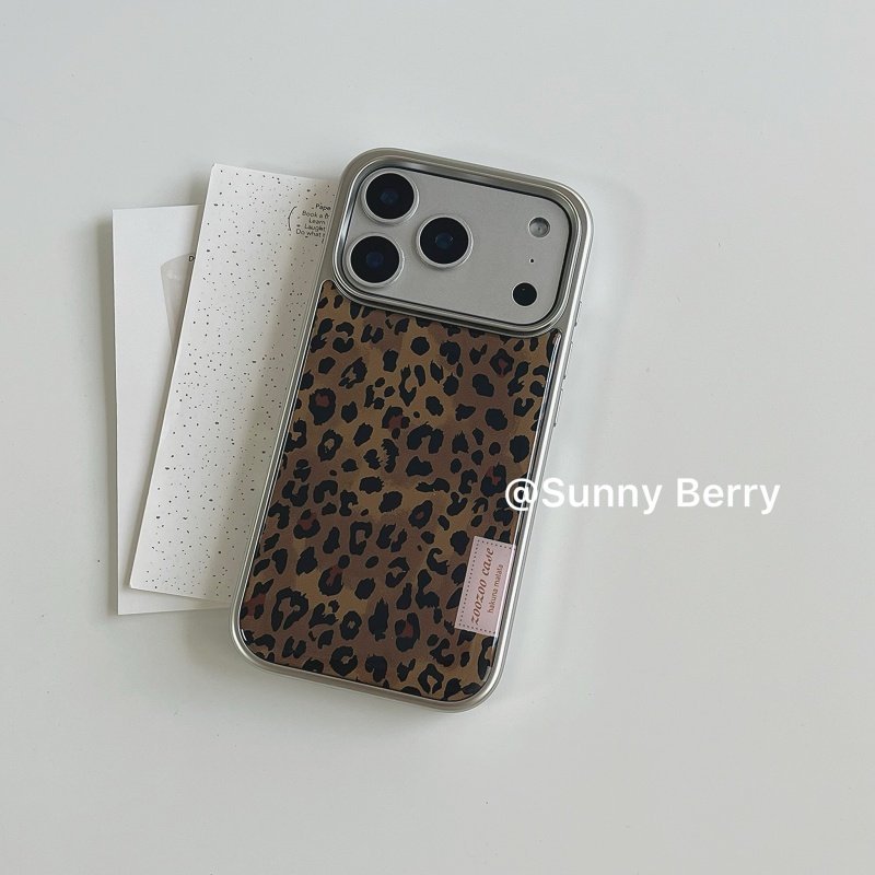 พรีเมี่ยมเสือดาวพิมพ์เคสโทรศัพท์ Anti-Fall สําหรับ iPhone 17 Promax 16 Promax 15 Promax 11 12 13 14plus 15plus 16e 16plus 15pro 17pro 17air - รูปที่ 3