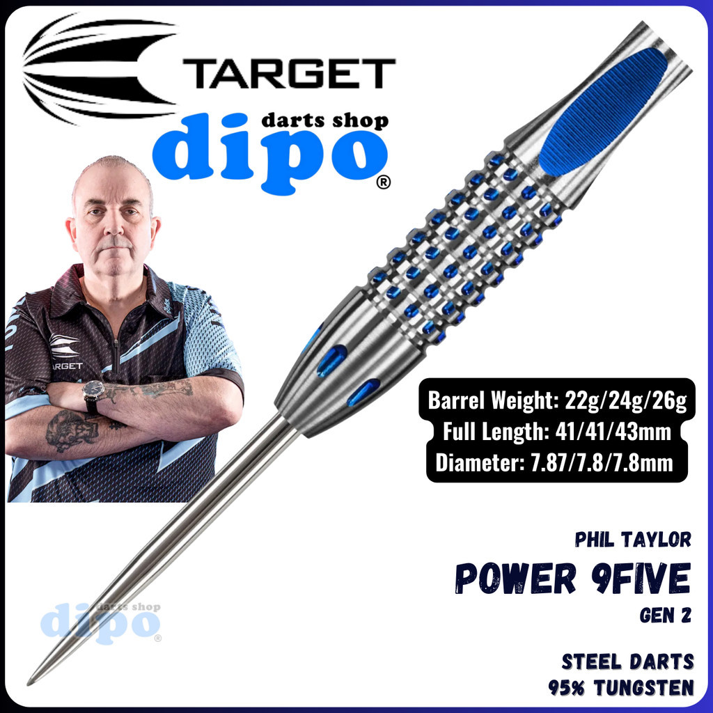 TARGET PHIL TAYLOR POWER 9FIVE GEN 2 - TARGET STEEL DARTS