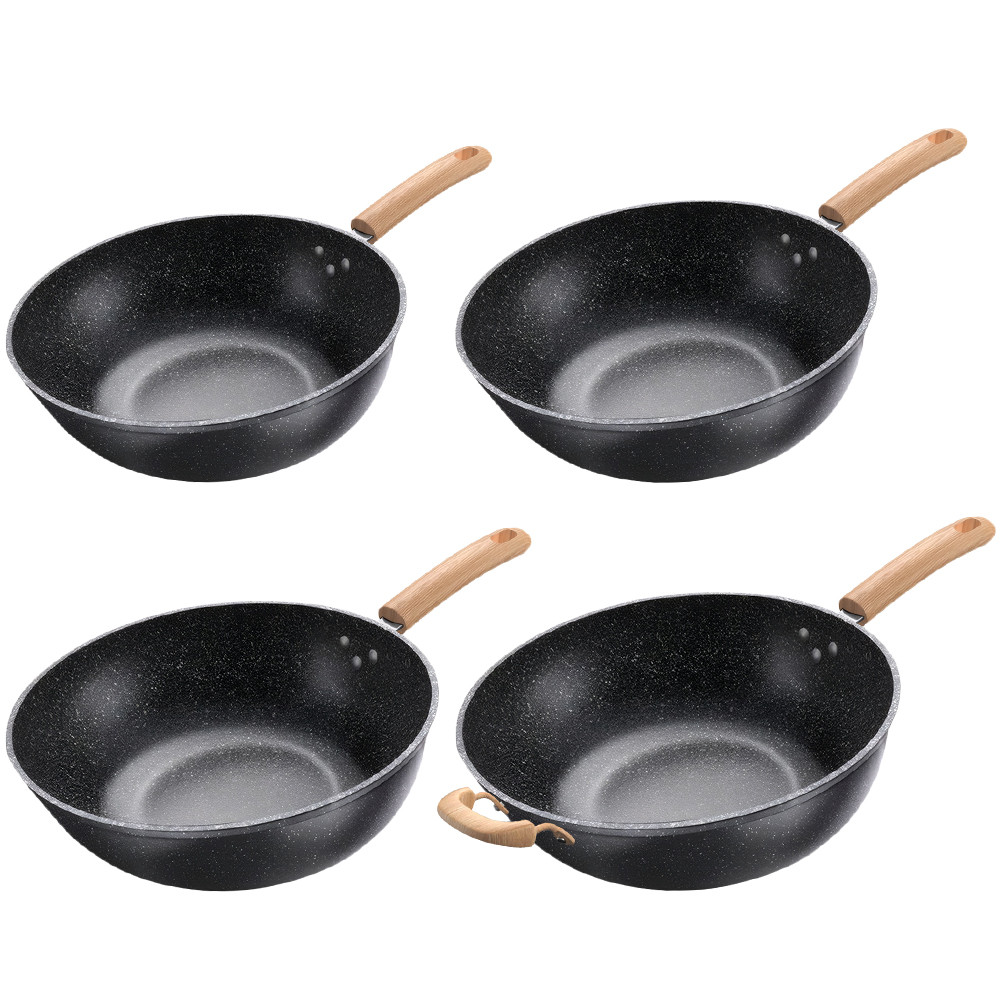 28/30/32/34 ซม.กระทะ Nonstick Skillet ไข่เจียว Skillet กระทะทําอาหาร