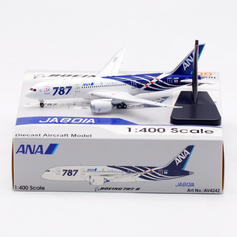 ลดราคาพร้อมสต็อก - Aviation AV42 1: 400 ANA All Nippon Air B787-8 JA801A High-End Collection Display