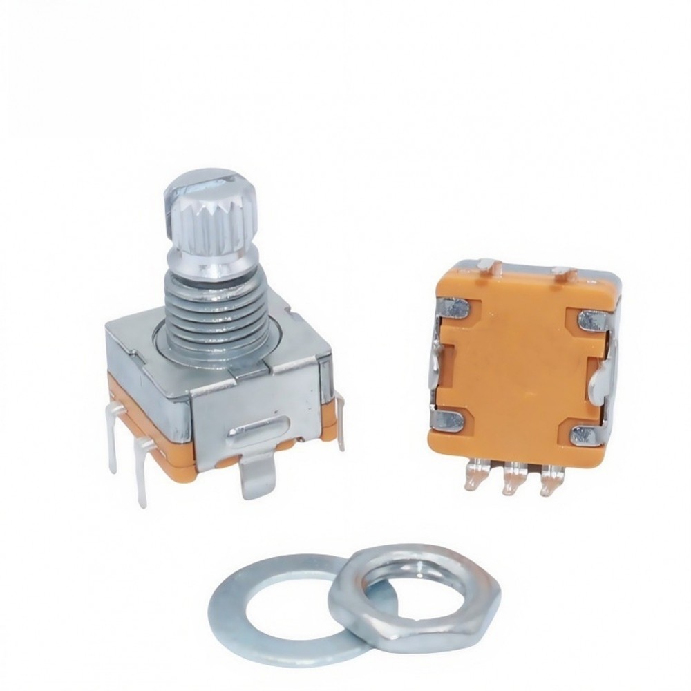 Rotary Encoder Long Lifespan สวิตช์กดในตัวหมุนได้ 360 องศา