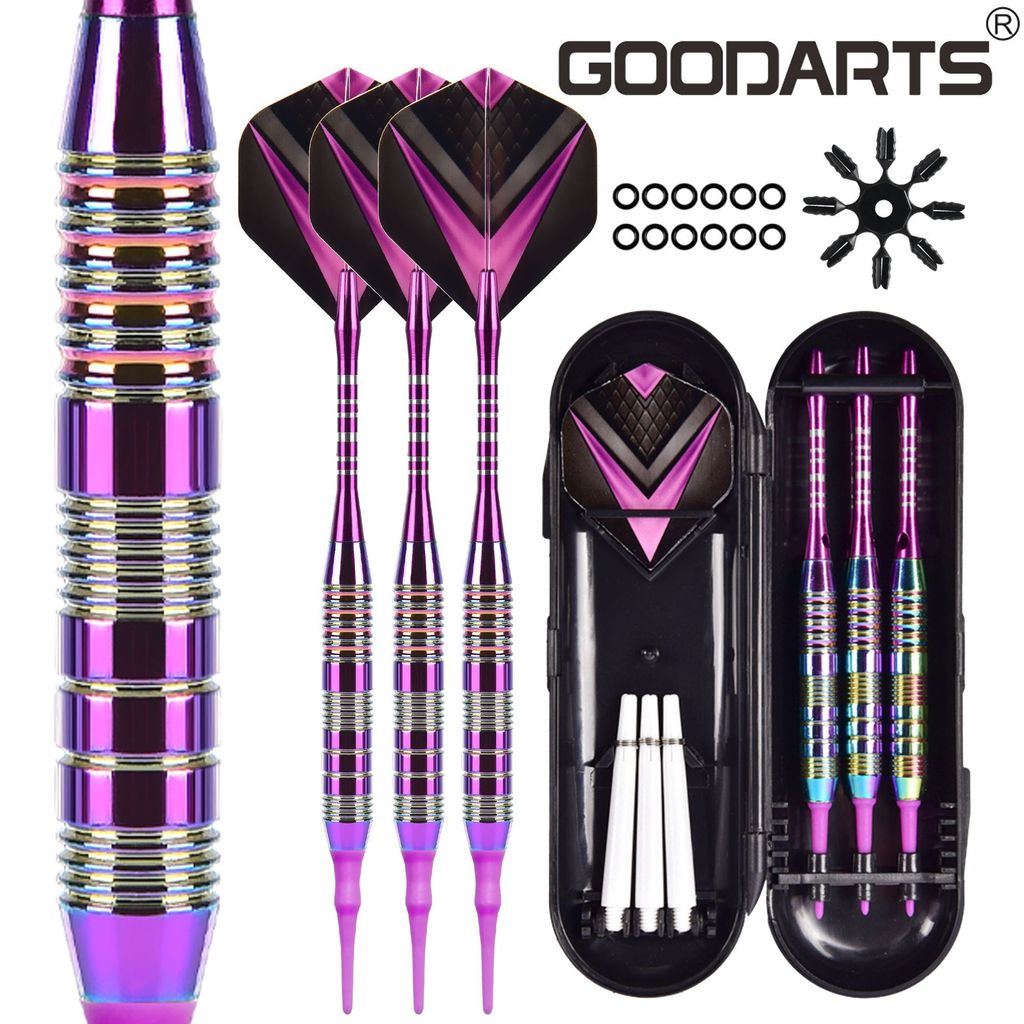 GOODARTS Soft Dart Set Colorful Electronic Dart Needle with Protector