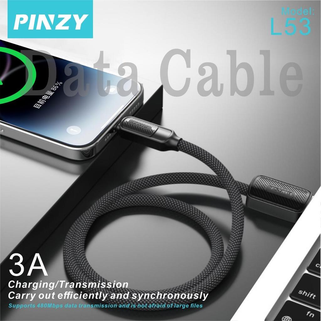 PINZY Series-53 3A 65W Fast Charging Data Cable 1 เมตร
