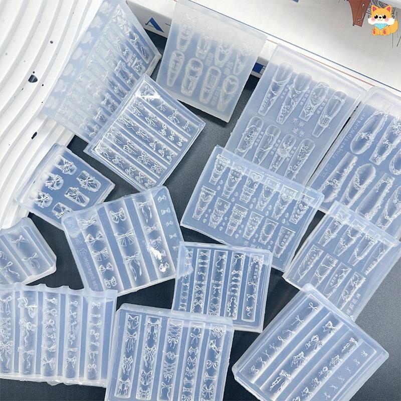 [VI] เค้กครีมกระโปรงBowknotริบบิ้น 3Dอะคริลิคแม่พิมพ์ตกแต่งเล็บDIYออกแบบซิลิโคนเล็บแม่พิมพ์แม่แบบสําหรับเล็บCharms TH ราคา ถูกที่สุด ดีลบีเคเค แกลเลอรีภาพที่ 2