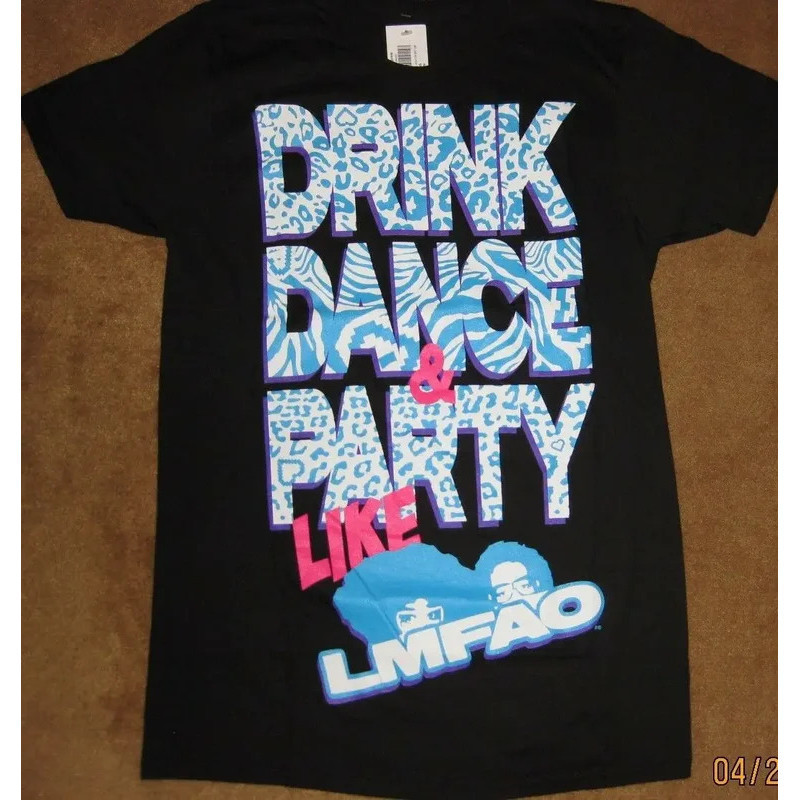 ทีเชิ้ต LMFAO สำหรับผู้ชาย แบรนด์ใหม่พร้อมป้าย