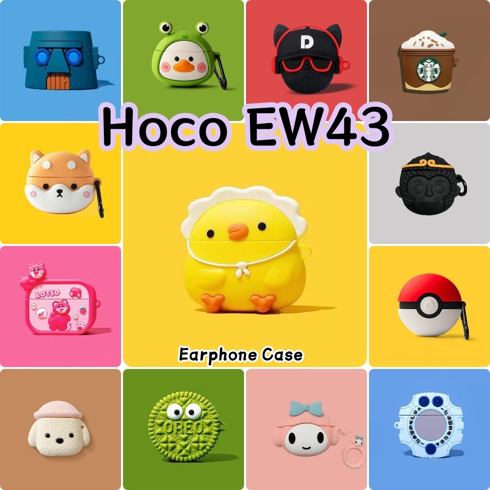 สําหรับ Hoco EW43 Case Casing Soft Silicone Creative Cartoons Headphone Case Cover NO.5