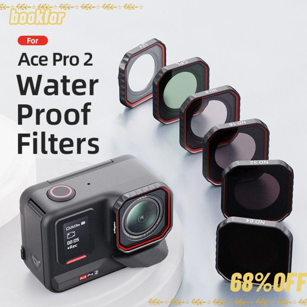 BOOKFOR ND ชุดกรอง, ND 8 16 32 64 ตัวกรองเลนส์ UV CPL, กระจกออปติคอลกันน้ําป้องกัน Action กล้องสําหร