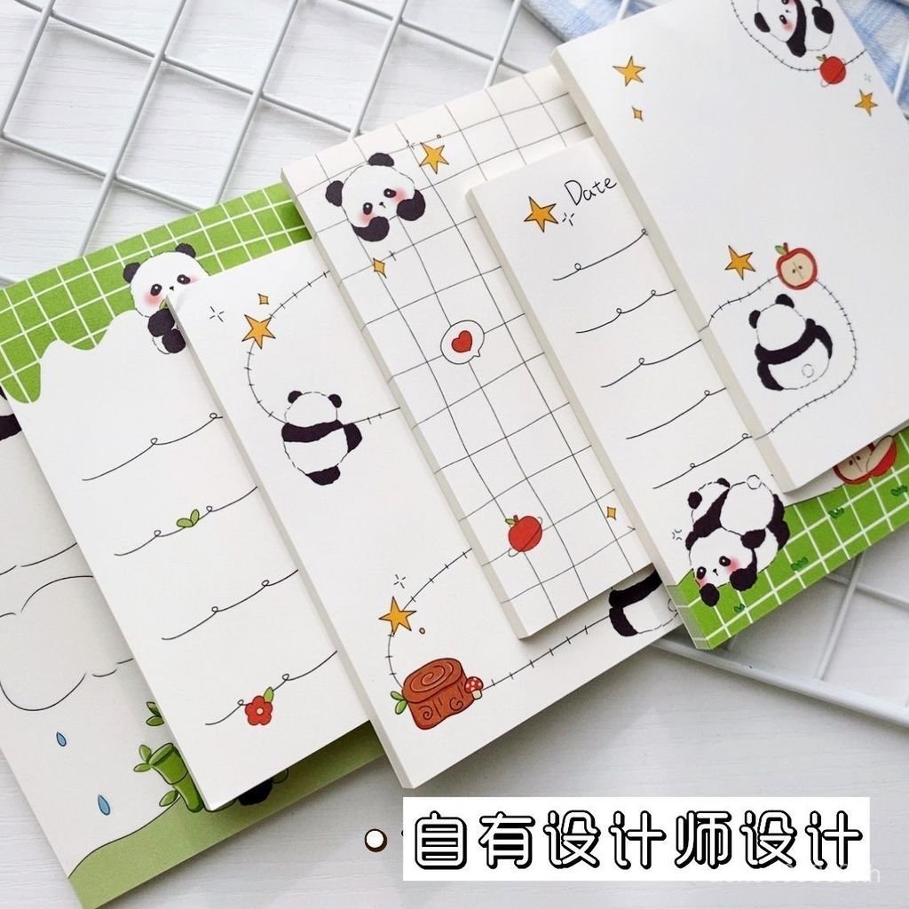 Panda Diary A7 Notepad สาวคู่มือวัสดุกระดาษ Shin-Chan การ์ตูน Notepad Non-Sticky PYJM