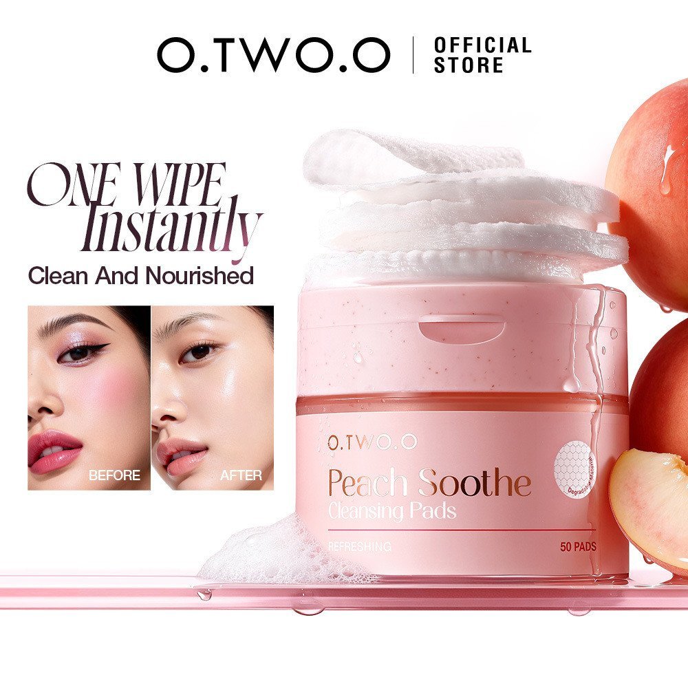 แผ่นล้างเครื่องสําอาง Shu Exclusive Extract Peach fc005o.two.o Cotton Face N0PF