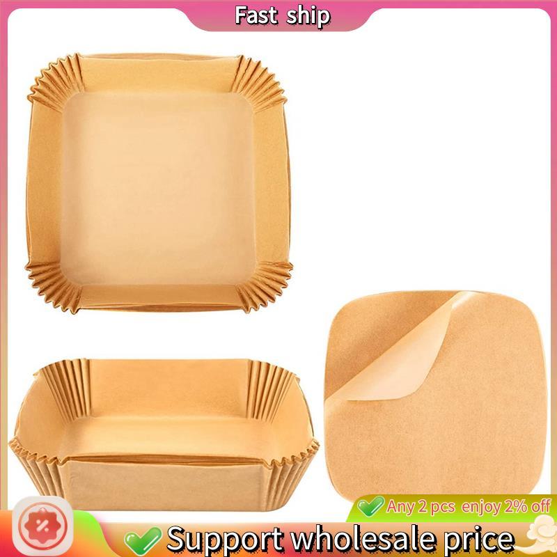 Fast ship-Air Fryer กระดาษทิ้ง Liner Square,กระดาษระบุ,Non-Stick Air Fryer Liners,กระดาษอบสําหรับAir
