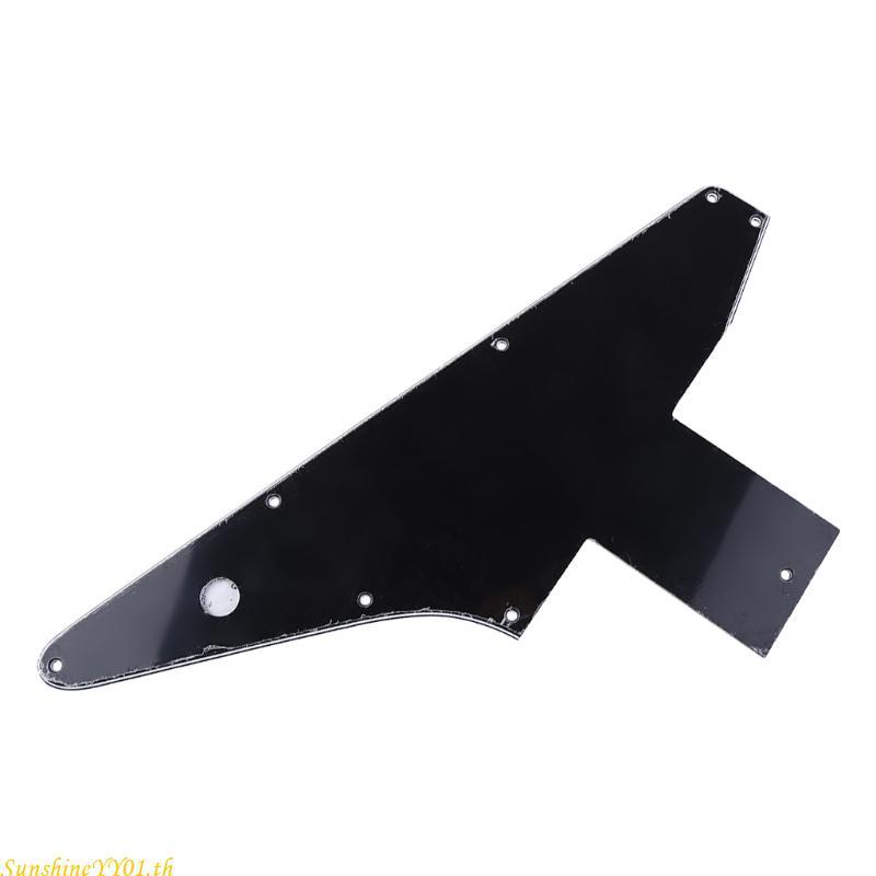 SUN 3 Ply Guitar Pickguard Pick Guard สําหรับ Explorer สําหรับ Gibson 76 Reissue Black Part