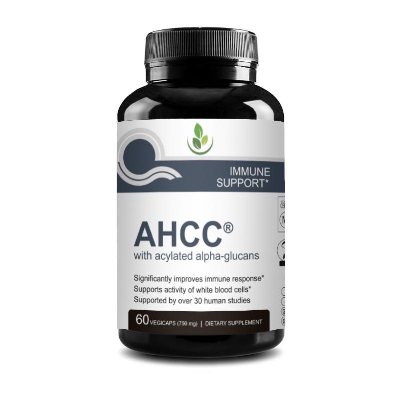 AHCC พร้อม Acylated Alpha-Glycans 60 แคปซูล 750MG