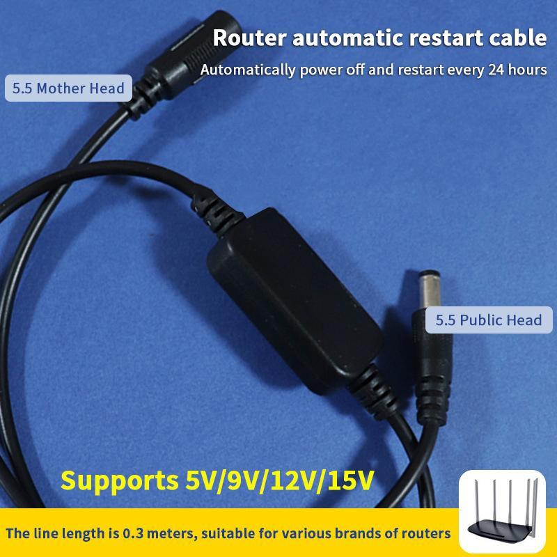 Blossom Bazaar 24H ปิดอัตโนมัติรีเซ็ต DC 5 V-15 V Rout-er Rebooter WiFi รีเซ็ต Router Timing Restart