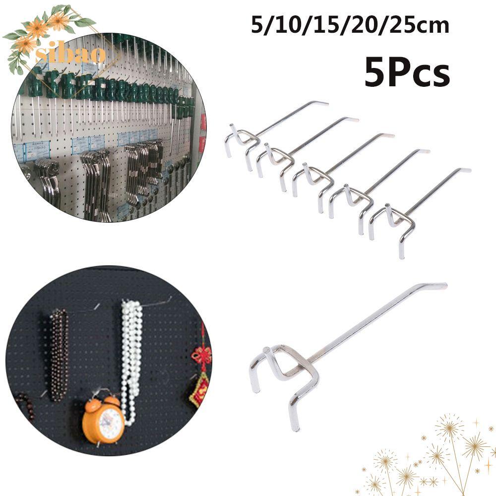 SIBAO 5 ชิ้น Storage Racks Holder สะดวก Perforated Mesh Panel ขายปลีก Shop Peg