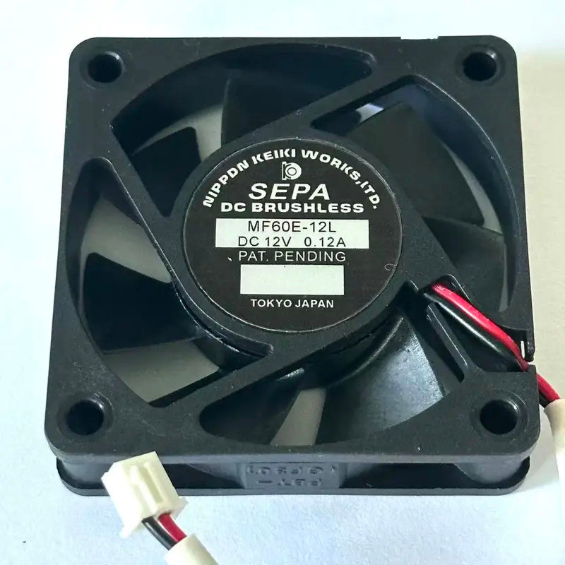 SEPA MF60B-12L DC 12V 0.12A 60x60x15 มม. พัดลมระบายความร้อนเซิร์ฟเวอร์