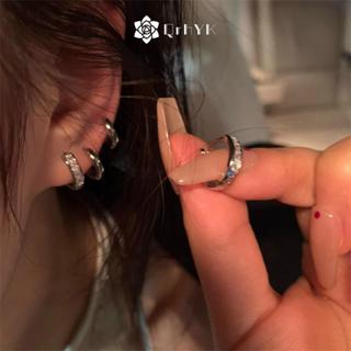 ต่างหูคริสตัล Zircon 4 คู่ แฟชั่นสำหรับวัยรุ่นและผู้หญิงที่ช…