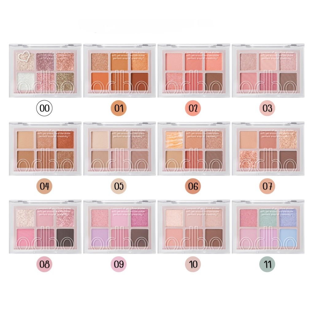 ODBO Signature Eyeshadow Palette รีวิวพาเลทตา 4 เฉดสีสวยใช้ง่ายทุกวัน