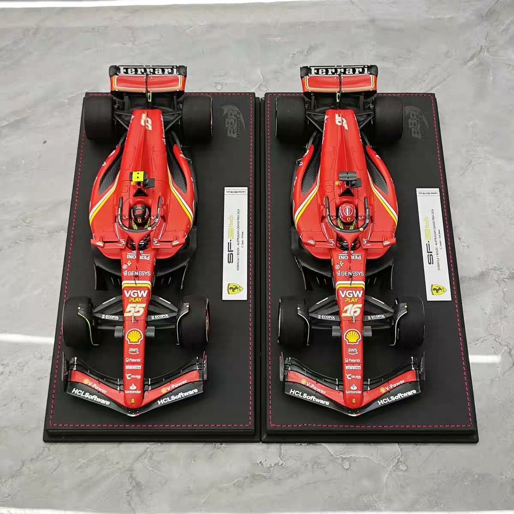 BBR 2024 สถานีออสเตรเลีย Ferrari SF-24 Leclair Synes F1 รุ่นฐาน Racing รุ่น 1: 18