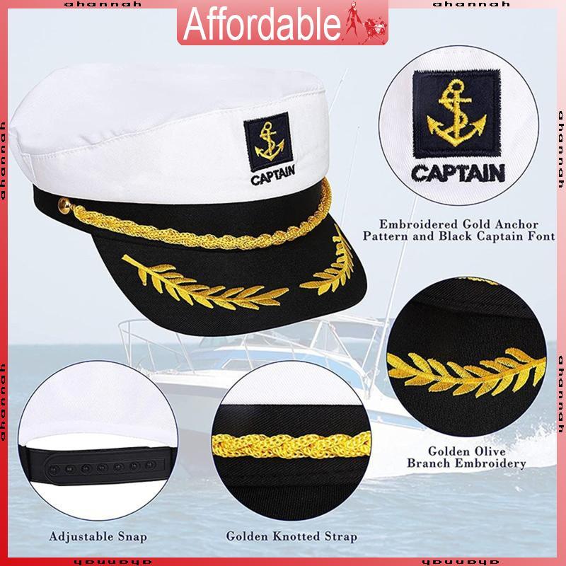 Sailor Hat Yacht Captain Hat Navy Marine Hat Sailor Captain Costume Men Navy