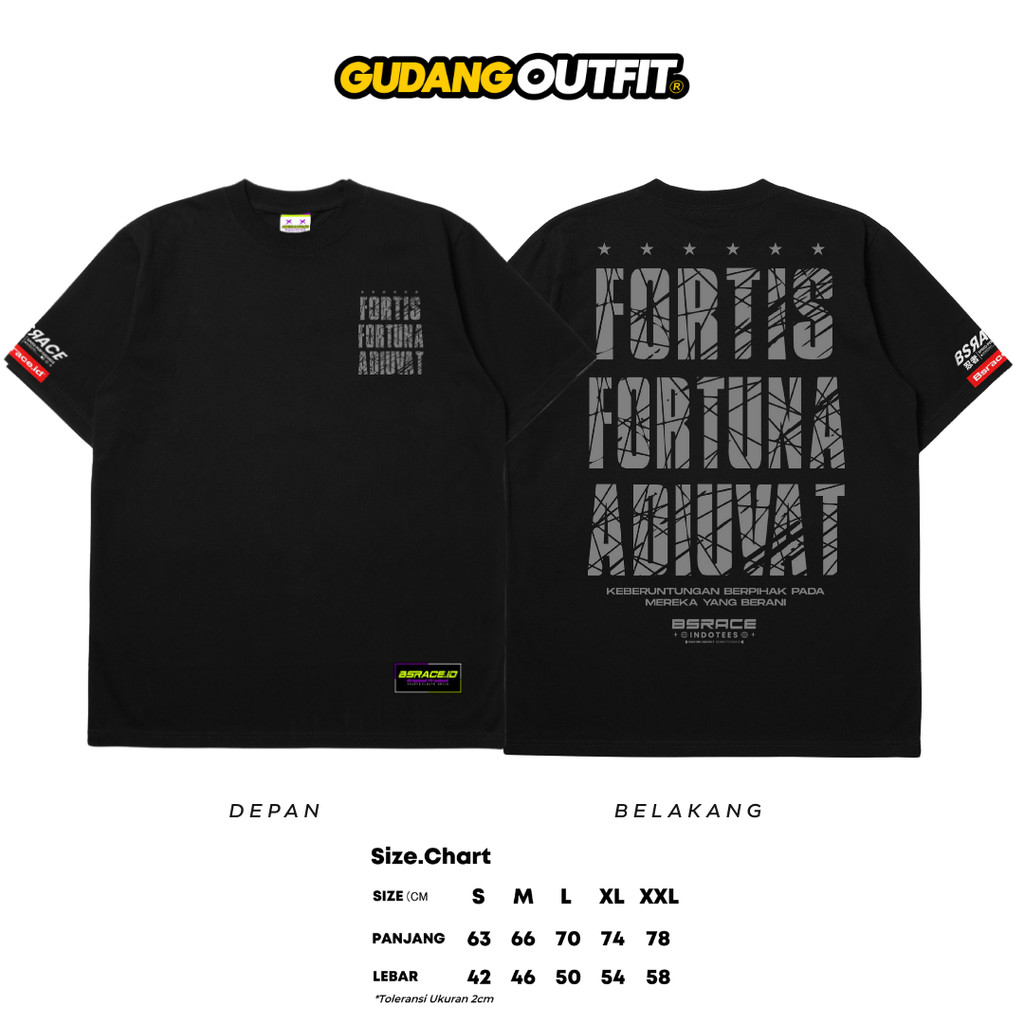 เสื้อยืด Fortis Fortuna Adiuvat Distro - เสื้อยืด Fortis Fortuna ดั้งเดิมล่าสุดผ้าหนา