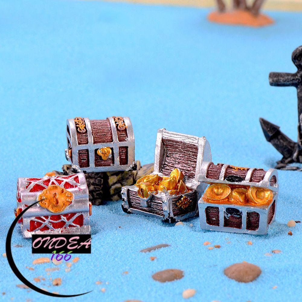 ONDEAL66 Miniature Cashbox Fairy Garden ตกแต่งบ้าน Micro Landscape Pirate Adventure Game