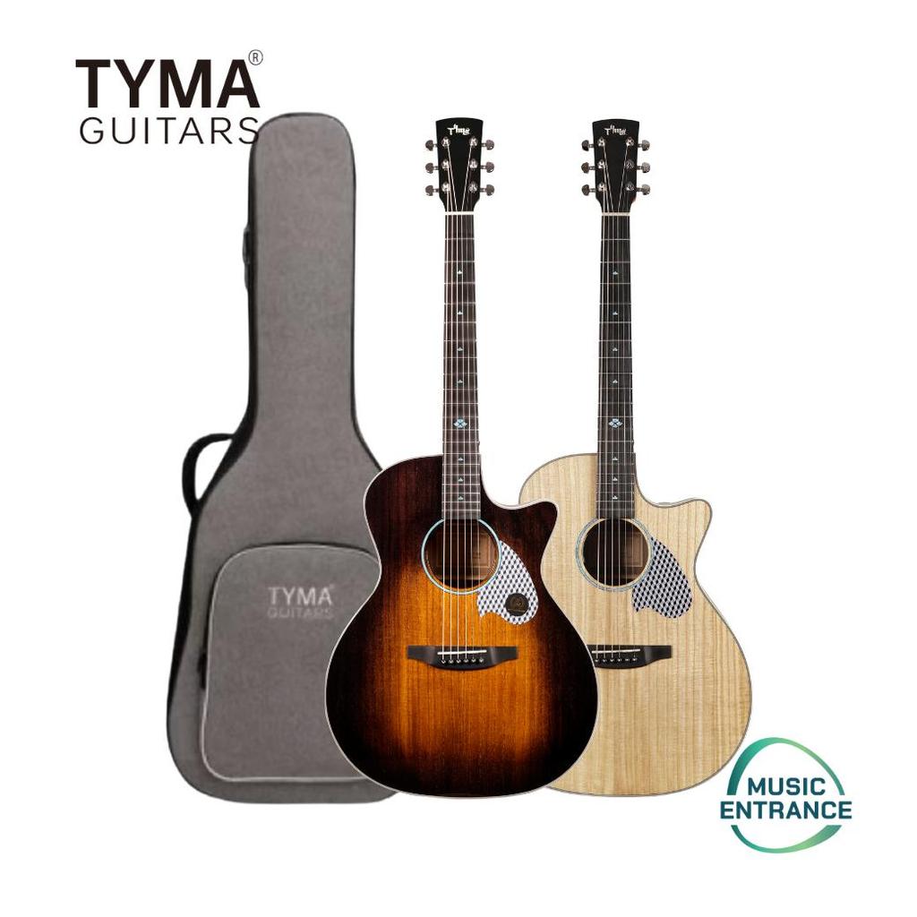 Tyma TG-5P Top Solid กีตาร์โปร่ง Tyma TG5P IR ทรง GA พร้อมกระเป๋า บุฟองน้ำ
