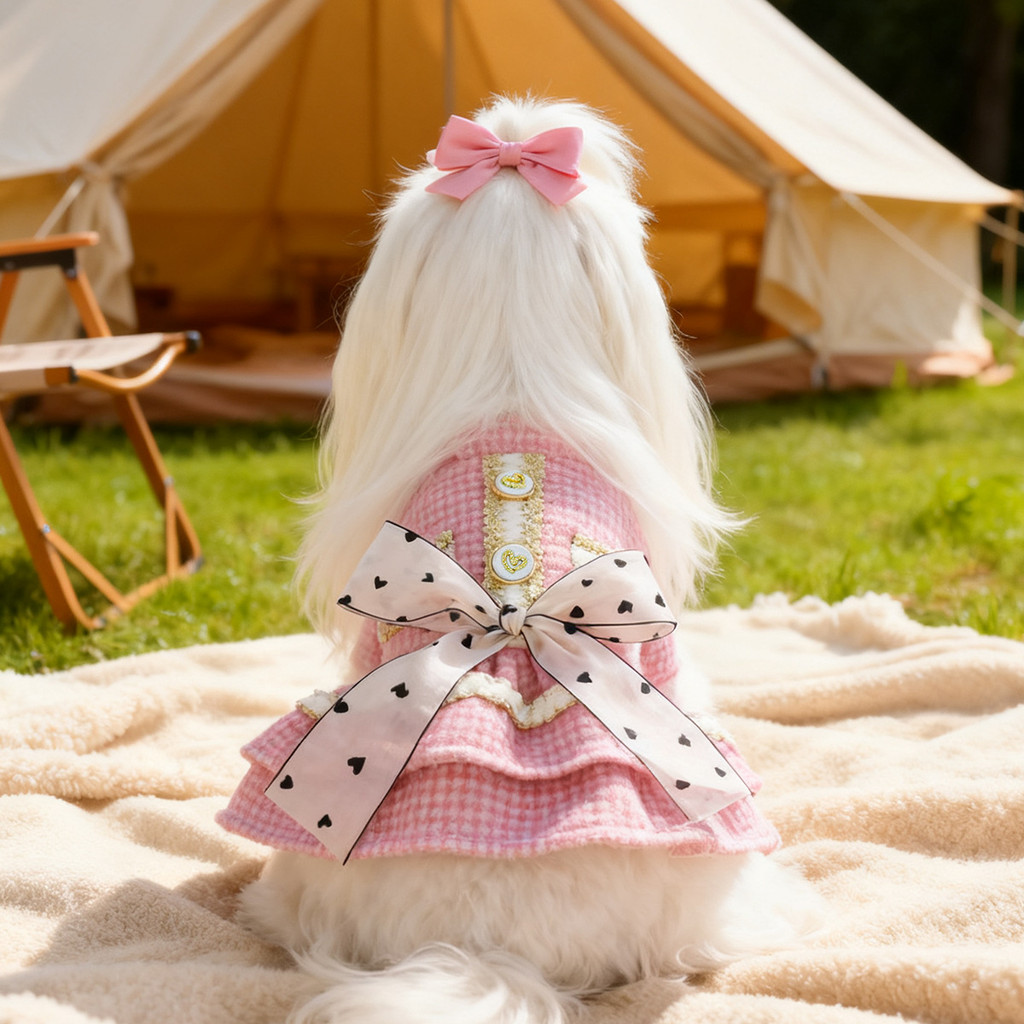 Pawsfun Pet Cute Sweetheart Princess Dress Cat Dog Holiday Casual Outing Dress Dress Dress