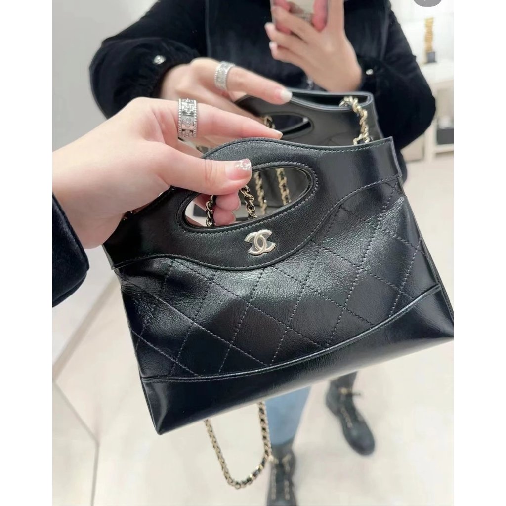 < Channel Niu Goods > 24C รุ่นแนวนอน 31bag mini!!หนังแท้, ถุงขยะขนาดเล็ก 31นาโน, กระเป๋าเดี่ยวดั้งเด