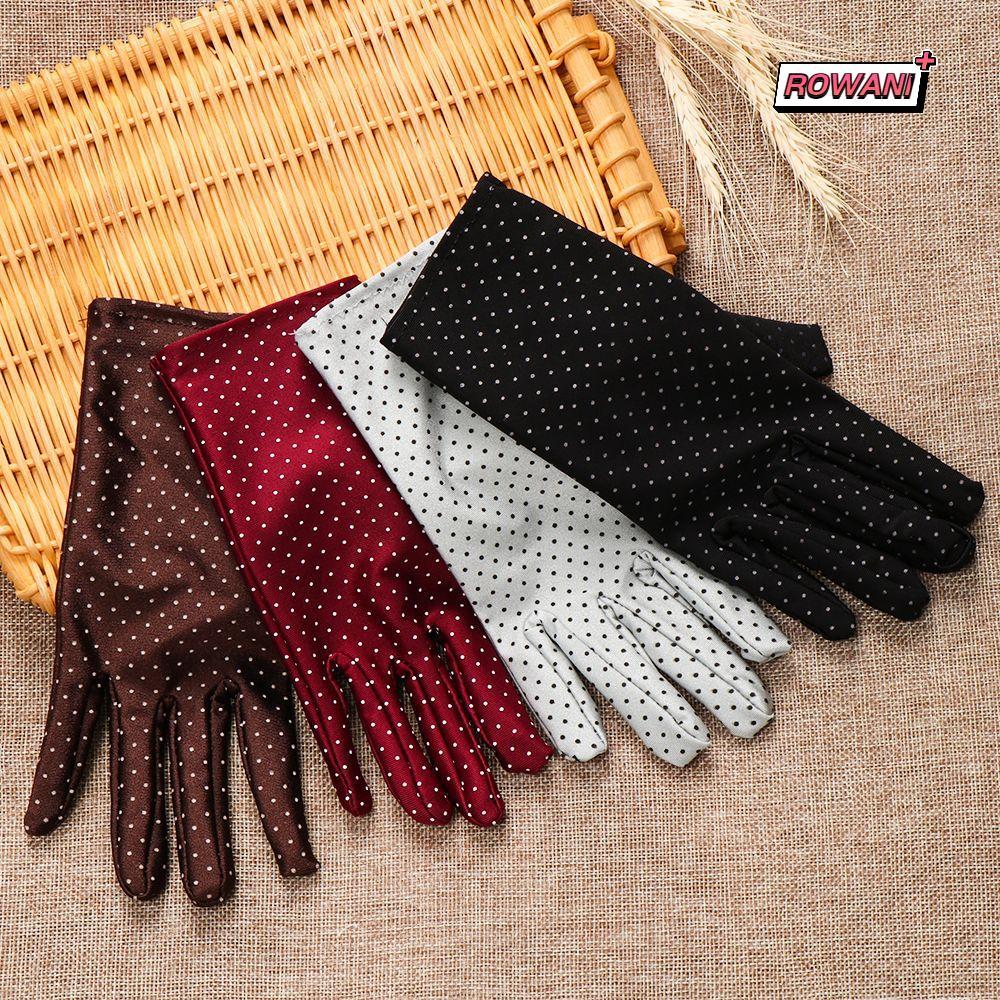 ROWAN1 ถุงมือข้อมือ & Mittens ถุงมือผู้หญิงยืดหยุ่น Lady Girl Full Finger Mittens