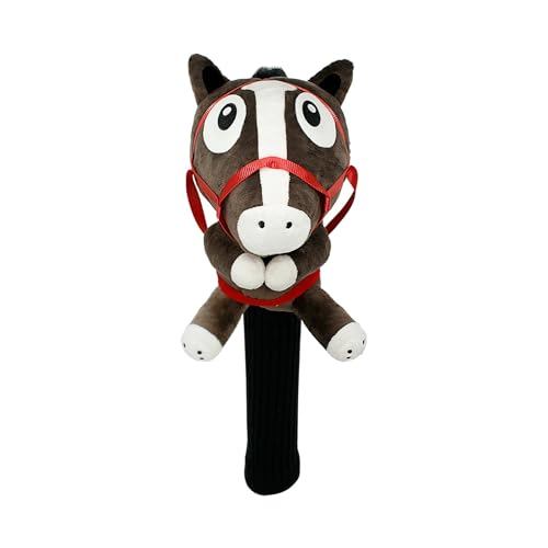 Direct From Japan Hokushin Racing Horse Head Cover for Driver OHC80 Kyousouba HC DR (Brown/FF/Men's,
