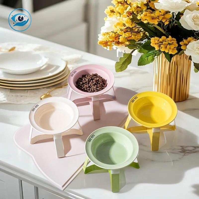 [Smw] Cerc Bowl ชามสัตว์เลี้ยงพร้อมขาตั้งเหล็กป้องกันกระดูกสันหลังส่วนคอชามสุนัขขนาดเล็กชามสมาร์ทสํา