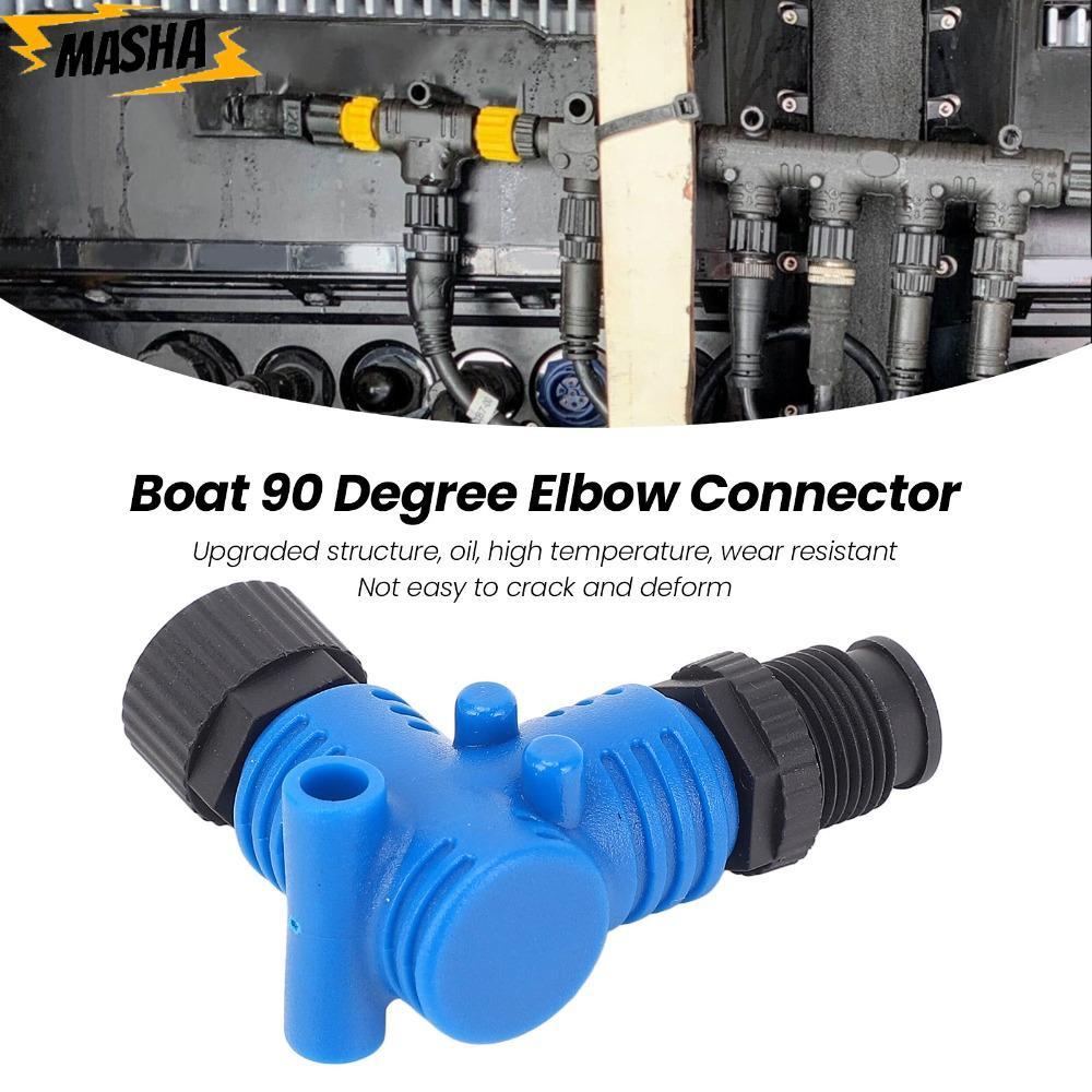 ขั้วต่อข้อศอก 90 องศา 5 พิน IP67 Connector สําหรับเครือข่าย Lowrance Marine Electronics