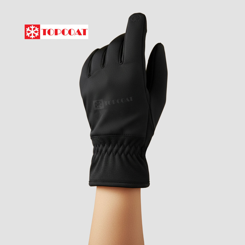 ถุงมือกันหนาว (TOPCOAT ECO) ทัชสกรีนได้ มีแผ่นกันลื่น ใส่สบาย