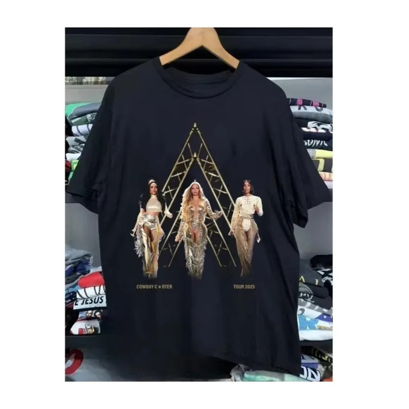 Beyonce คาวบอย Carter Tour Reclamation ผู้ชาย Tee รุ่นไม่เคยถามสําหรับผู้ชาย Streetwear เสื้อยืดและ